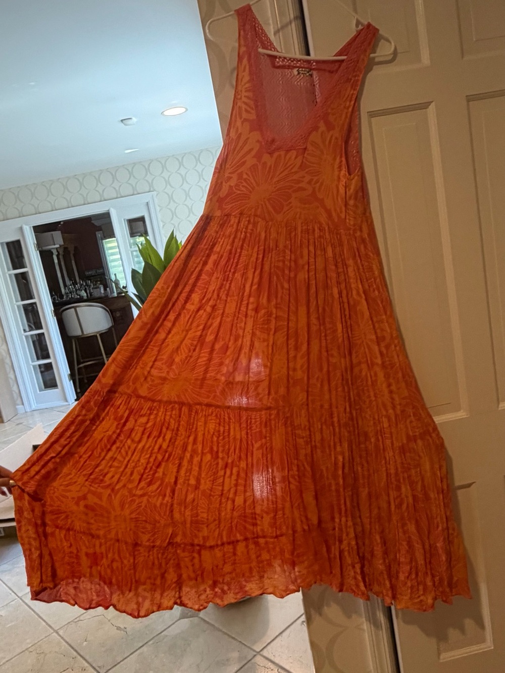 Free People Coral Crochet Tank Top - Picture 2 of 4